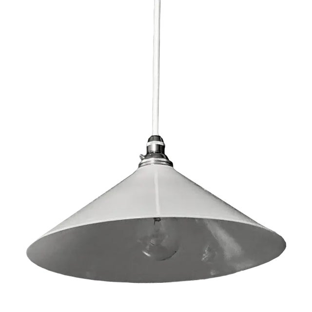 Opaline Truncated Conical Lamp, 1920s For Sale