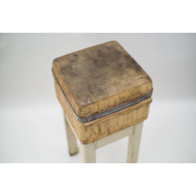 Mid-Century Wooden Butcher's Block, 1950s For Sale - Image 11 of 14