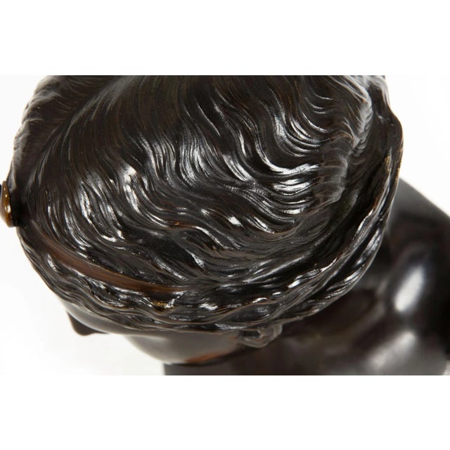 Italian Grand Tour Bronze Sculpture Bust of Diana by Del Nerro Foundry For Sale - Image 17 of 18