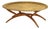 Vintage Moroccan Brass Tray Top Table With Folding Spider-Leg Base For Sale