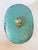 1980s Vintage Lacquered Teal Woven Box With Brass Koi Fish Finial Knob For Sale - Image 5 of 10