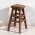 Wood Small Antique Stool in Elm, 1900s For Sale - Image 7 of 7