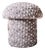 Mushroom Ottoman in Sierra Wool Dot For Sale