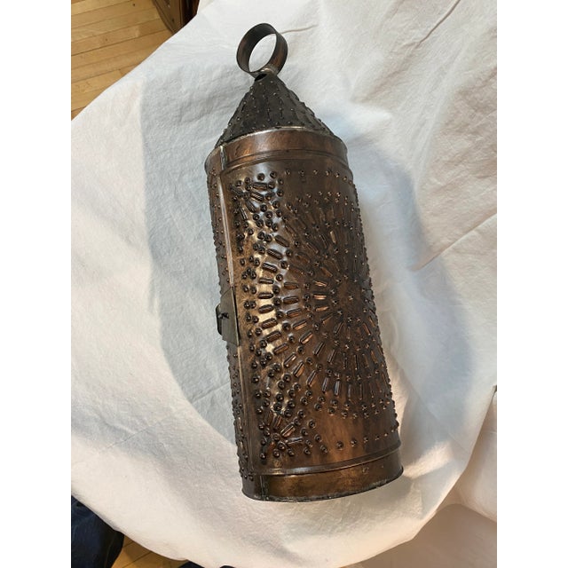 Copper Bob Timberlake Shadow Candleholder Lantern For Sale - Image 8 of 11