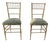 Brass Faux Bamboo Chairs, 1960s, Set of 2 For Sale