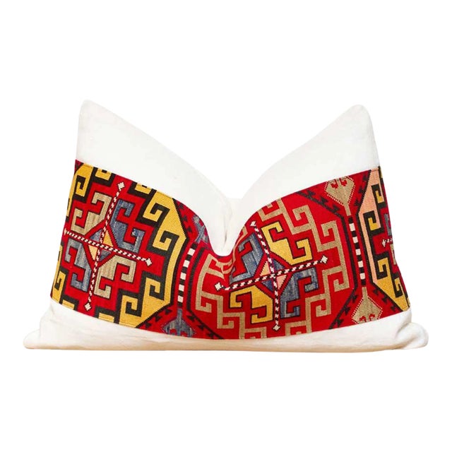 Amina Antique Lakai Tribe Linen Pillow For Sale