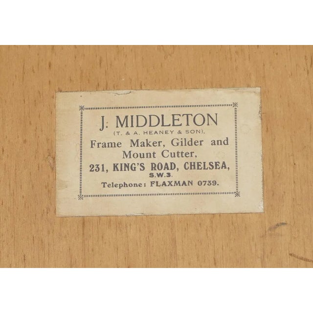 Victorian Hand Painted Wall Hanging Mirror Depicting Lady For Sale - Image 9 of 10