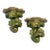 Vintage Palm Beach Regency Bespoke Parcel Gilt Antiquated Palm Bronze Brackets by Turtle and Crane -a Pair Newly Painted For Sale