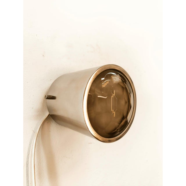 Optic Chrome Ceiling Light with Frosted Glass from Veca For Sale - Image 14 of 18