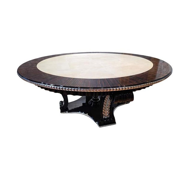 Round Dining Table, 1980s For Sale - Image 4 of 4