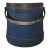 Mid 19th Century Blue Painted Firkin in Original Paint For Sale