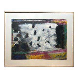 Vintage 1982 Susan Rowland Abstract Expressionist Painting - Santa Fe Gallery For Sale