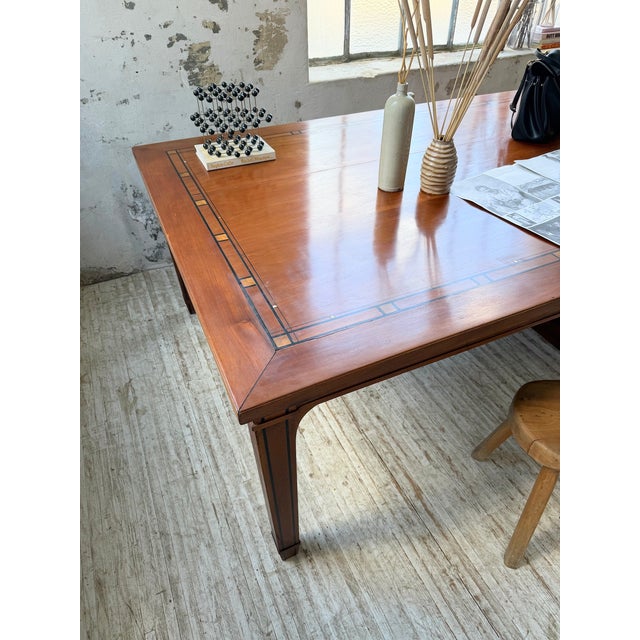 Wood Antique Double-Sided Desk with Walnut Countertop, 1900s For Sale - Image 7 of 18