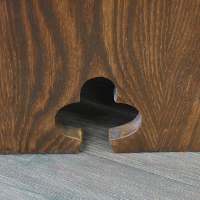 Wood Mission Oak Tabouret Side Table - Walnut (W1) For Sale - Image 7 of 7