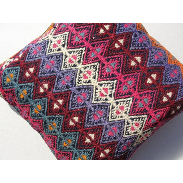 Textile Kilim Rug Pillow For Sale - Image 7 of 11