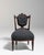 Charcoal 19th Century United Kingdom Charcoal Grey Carved Wood Side Chair For Sale - Image 8 of 11