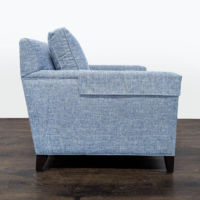 Modern Attributed Ethan Allen Glen Gray Modern Lounge Chair For Sale - Image 3 of 11