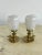Mid-Century Brass and Murano Glass Table Lamps, 1950s, Set of 2 For Sale - Image 4 of 9