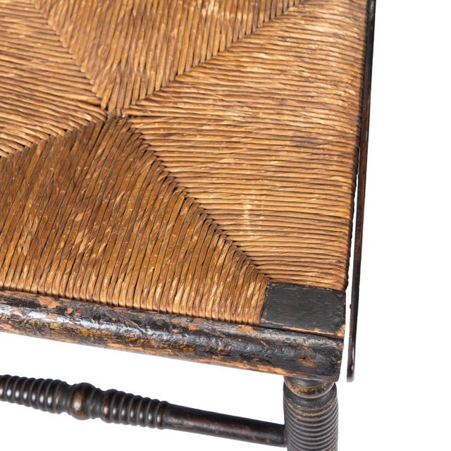 Upper Connecticut Valley Hitchcock Turtle-Back Rush Seat Side Chair, C. 1820-30 For Sale - Image 13 of 14