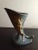 Ceramic Vintage Roseville Pottery Cornucopia Bud Vase. For Sale - Image 7 of 8