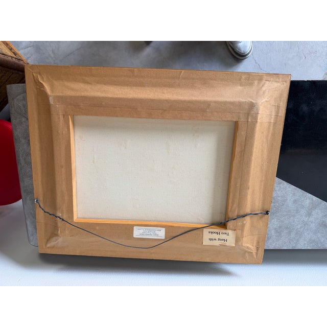 1990’s Vintage Parisian Street Scene Oil on Canvas Painting by Ellen – Wood Framed For Sale - Image 10 of 10