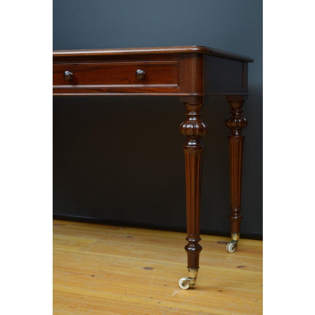 Victorian Mahogany Writing Desk or Dressing Table For Sale - Image 15 of 18