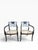 Hollywood Regency Pair of Baker Furniture “Governor Alston” Regency Black & Gilt Caned Armchairs For Sale - Image 3 of 14