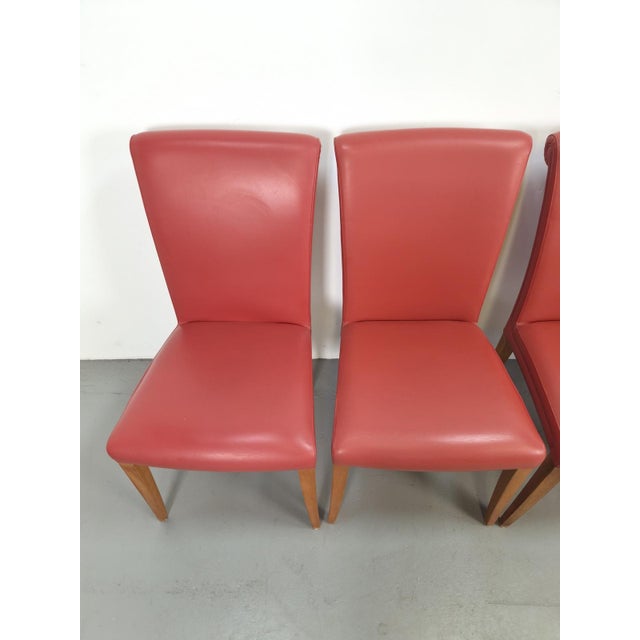 Red Vittoria Dining Chairs from Poltrona Frau, 1990s, Set of 6 For Sale - Image 8 of 13