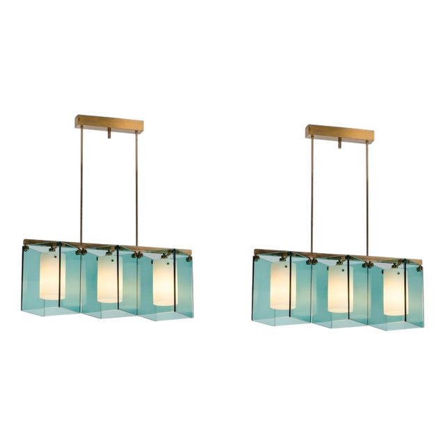 2128 Chandelier by Max Ingrand for Fontana Arte, Italy, 1960 For Sale
