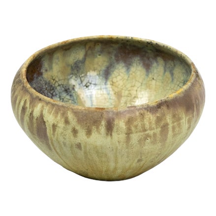 Flamed Stoneware Bowl by Alexandre Bigot, France, 1914 For Sale