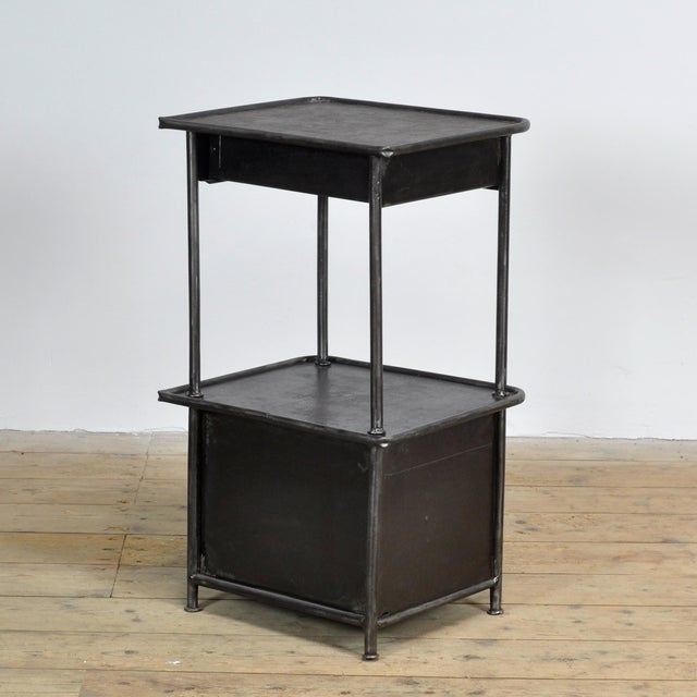 Vintage Iron Bedside Table, 1910s For Sale - Image 11 of 12