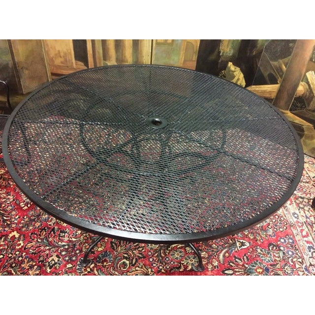 Mid-Century Modern Vintage Salterini Style Patio Table For Sale - Image 3 of 5
