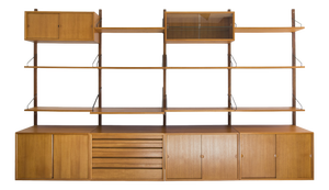 Modular Wall Shelving System by Poul Cadovius for Cado, 1960s