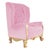 Velvet Pink Rock Chair by Royal Stranger For Sale - Image 16 of 16
