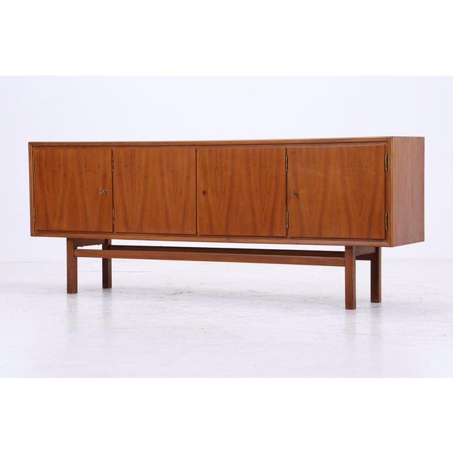 1960s Mid-Century Walnut Sideboard with Bar Compartment, 1960s For Sale - Image 5 of 17