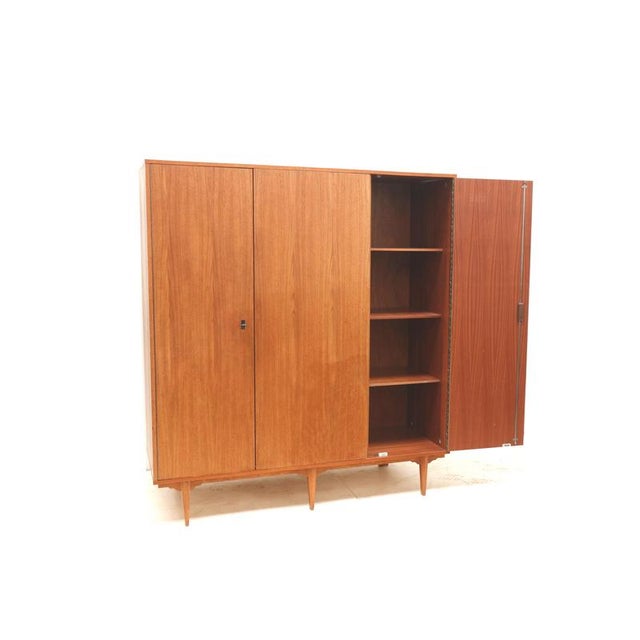 Vintage Belgian 3-Door Wardrobe, 1960s For Sale - Image 4 of 9