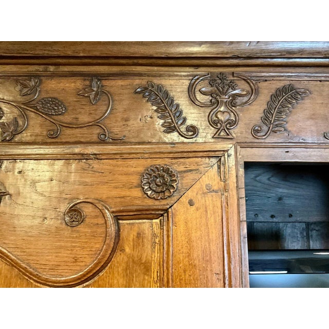 Wood Early 19th Century French Provincial Armoire For Sale - Image 7 of 13