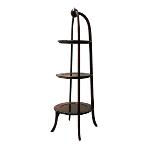 Early 20th Century Tiered Plateware Storage Rack