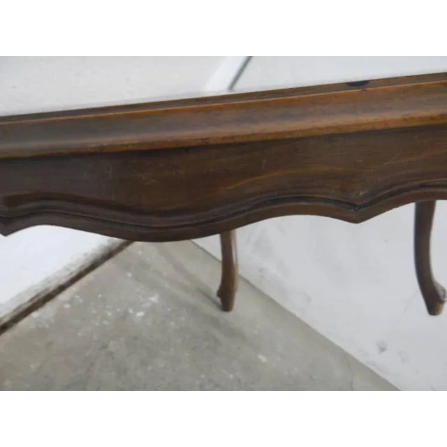 Walnut Table with Turned Legs, 1950s For Sale - Image 6 of 13