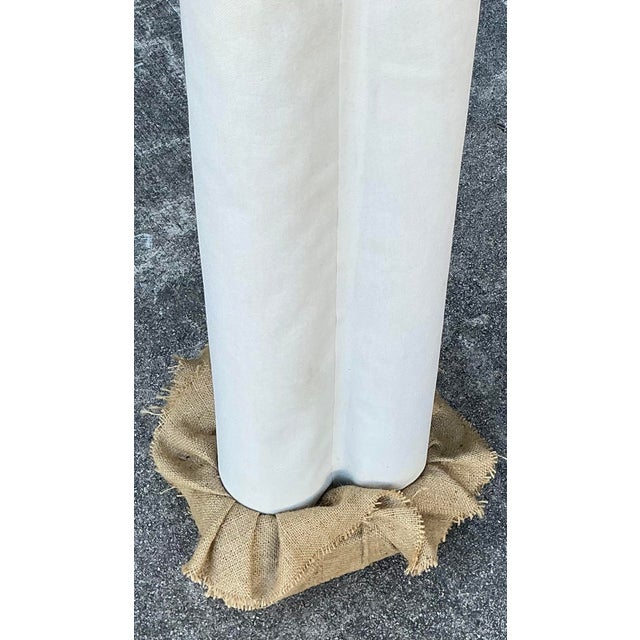 Vintage Monumental Cut Canvas Palm Tree For Sale In West Palm - Image 6 of 12