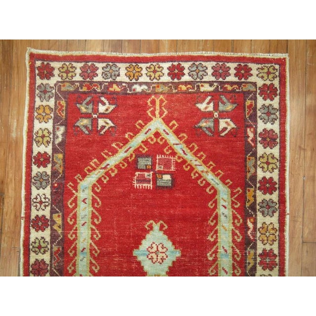 Antique Turkish Anatolian Prayer Rug - 2'8" x 4'4" For Sale - Image 4 of 6