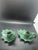 Mid-Century Modern Pair of Vintage Holly Leaf Christmas Candlestick Holders For Sale - Image 3 of 3