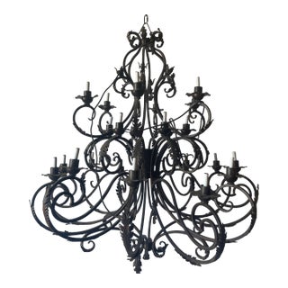 Rustic Large Chandelier For Sale