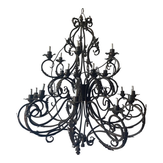 Rustic Large Chandelier For Sale