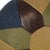 Brown Vintage Round Patchwork Cushion in Double-Sided Faux Leather, 1960s For Sale - Image 8 of 16