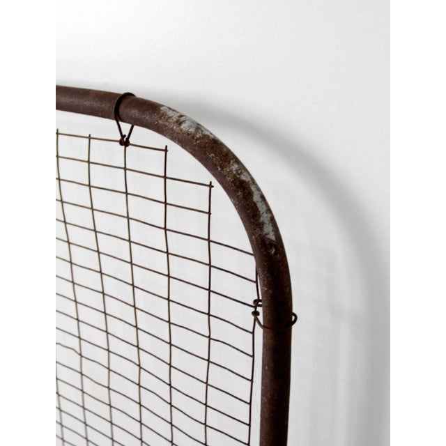 Farmhouse Vintage Metal Gate Door For Sale - Image 3 of 12