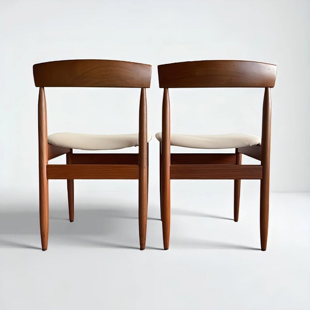 Danish Chairs in Teak with Rounded Backrest attributed to Pe Jorgensen for Farso Mobelfabrik, Denmark, 1960s, Set of 2 For Sale - Image 6 of 17
