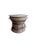 Metal Monumental Cast Bronze Rain Drum Side Table Sculptural Patinated Finish For Sale - Image 7 of 10