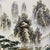 Large Vintage Hardwood Table Screen, Painted Porcelain Jiangnan Scene For Sale - Image 9 of 10