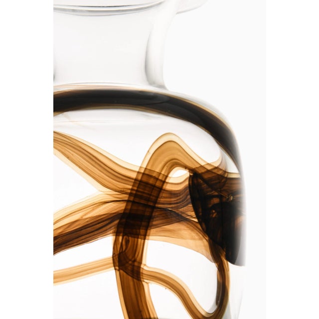 Tundra glass vase by michael bang, 1970's material: glass style: mid century, scandinavian produced by holmegaard in...